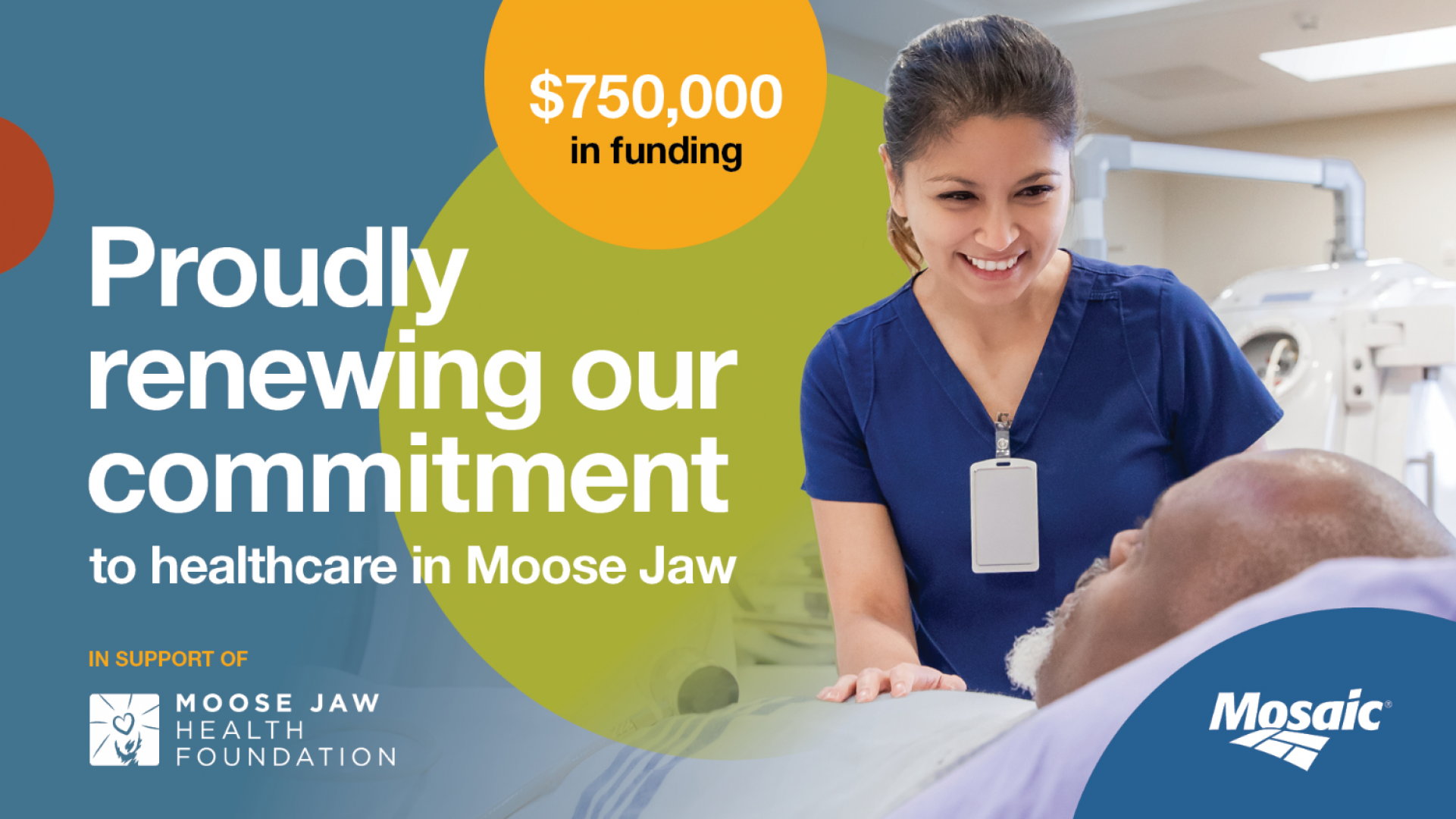 Mosaic Extends Commitment to Moose Jaw Health Foundation