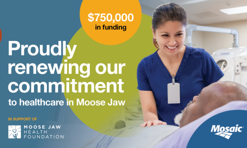Mosaic Extends Commitment to Moose Jaw Health Foundation